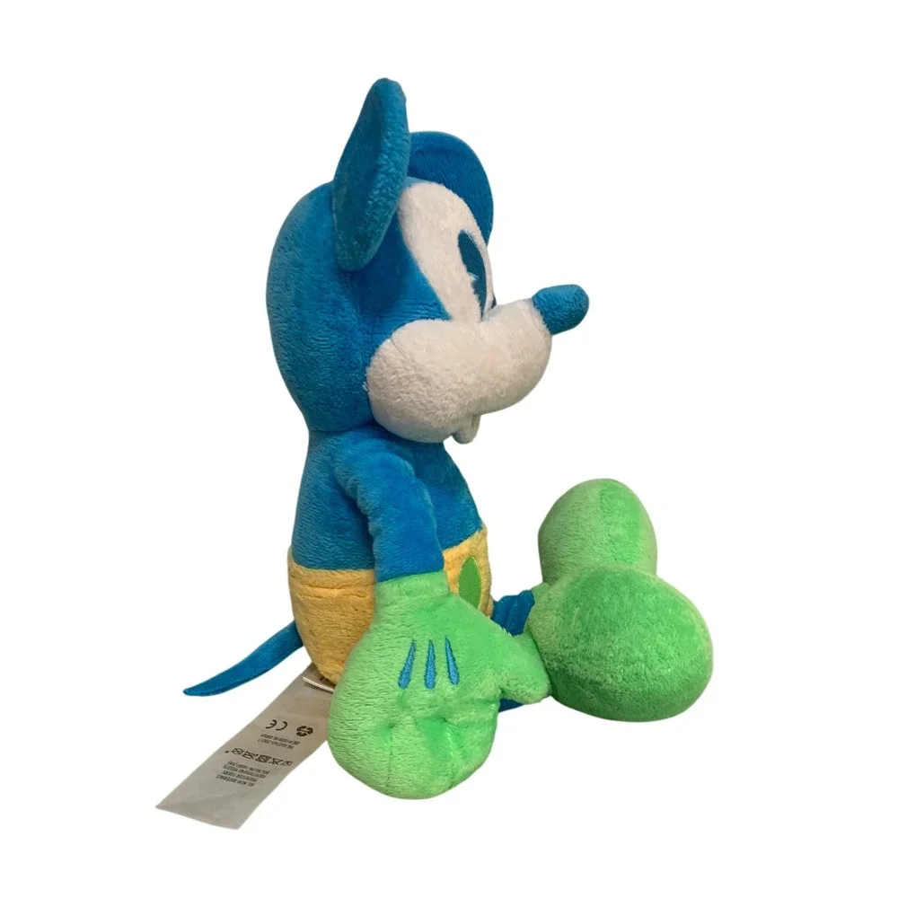 Disney Store Neon Color Pop Mickey Mouse Plush Blue‎ Green Yellow 14" 2020 - Picture 3 of 7